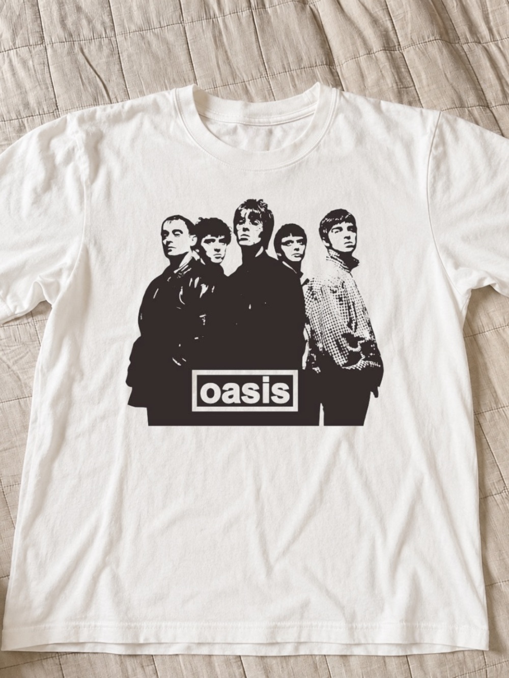 White Oasis Band Graphic Tee | Unisex Tee Shirt